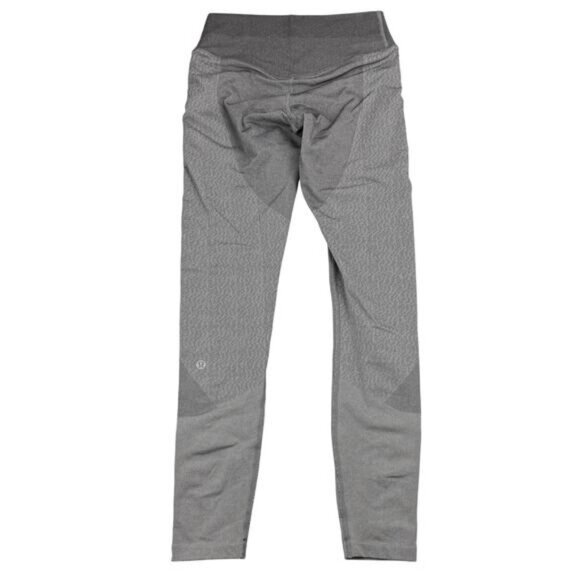 LULULEMON Seamless Training High-Rise Tight 25" Size 4 Gull Grey - Picture 5 of 7